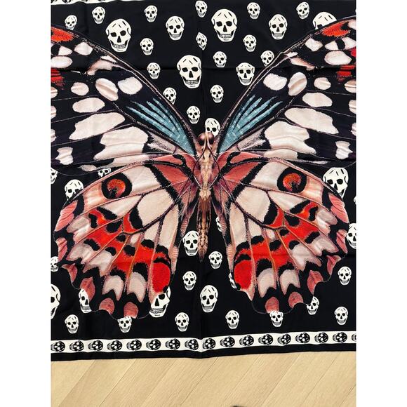 Authentic Alexander Mcqueen Giant Butterfly & Skull - Picture 5 of 16